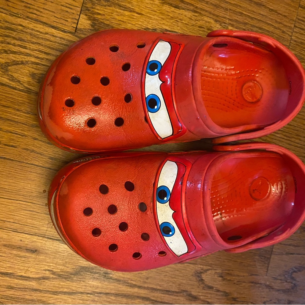 CROCS Kids Red Character Slippers
